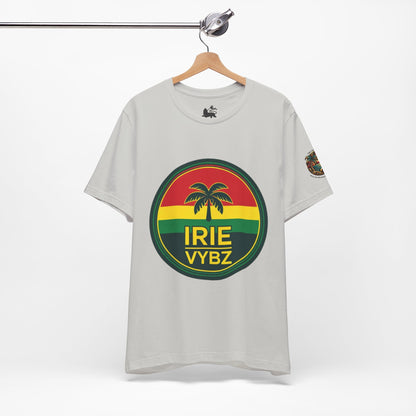 Irie Vybz Unisex Tee, Rasta Spirit Shirt, Beach Vibe Top, Reggae Music Gift, Summer Essentials, Casual Wear, Festival Apparel - The Island Rhythm