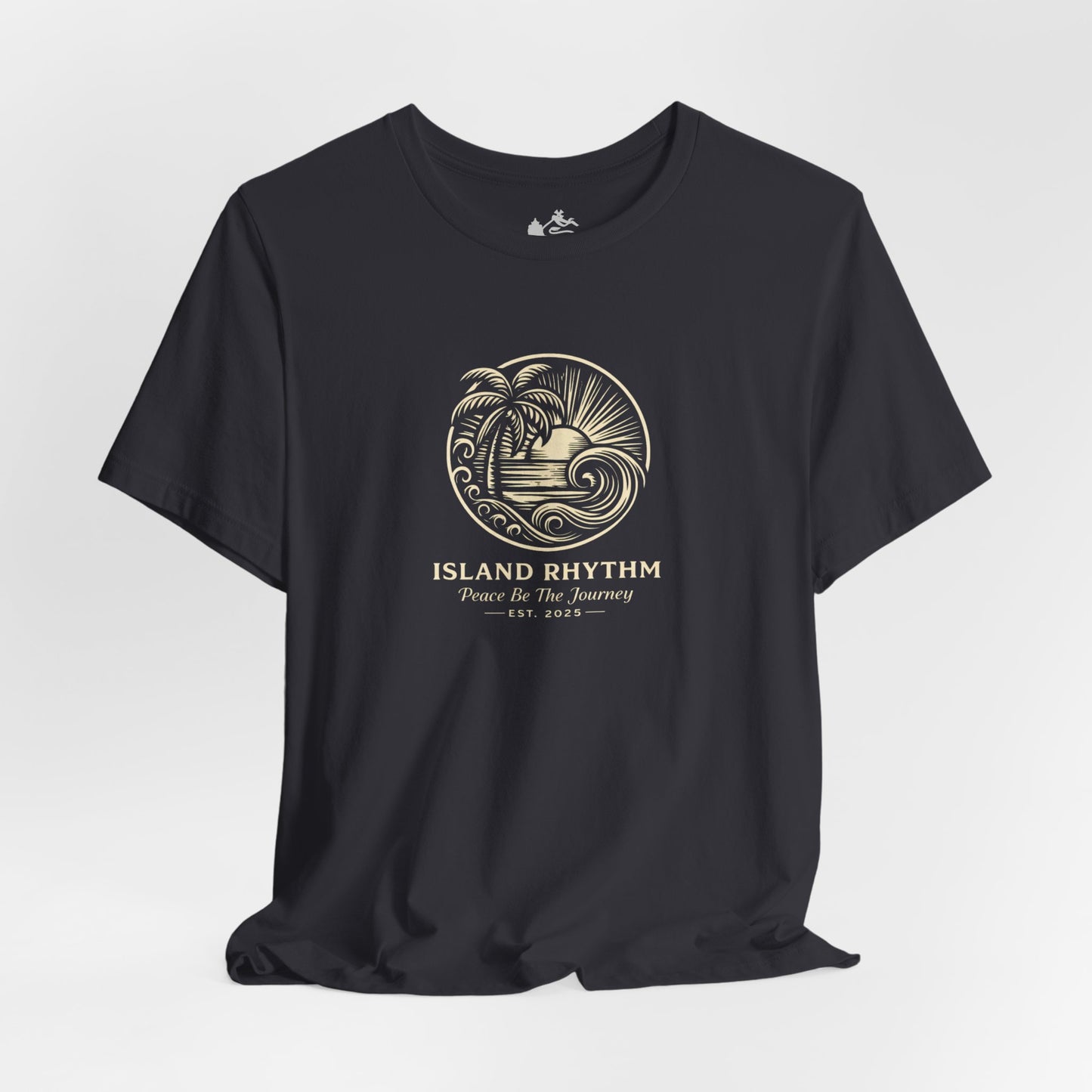 Island Rhythm Island Rhythm T Shirt Palm Tree Wave Graphic Tee – Vintage Reggae Style | Streetwear