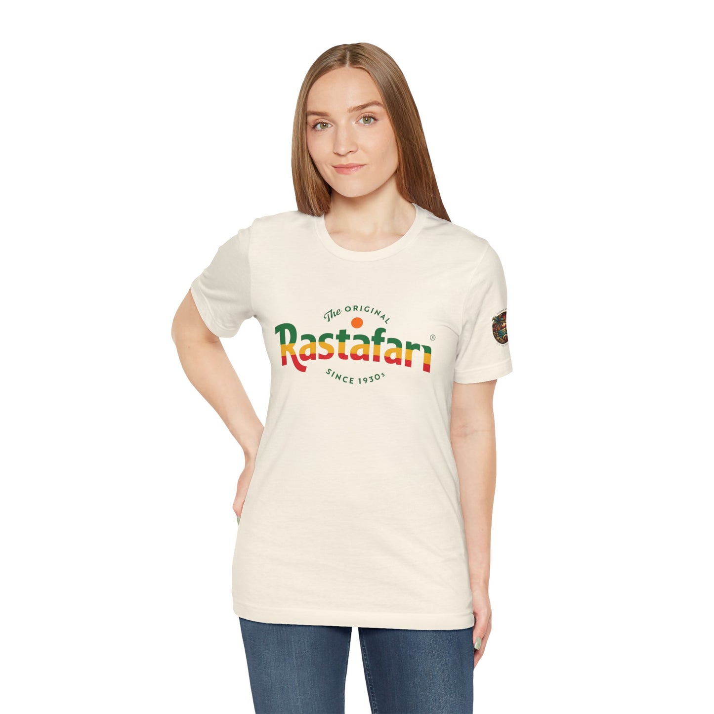Rastafari Vibes Short Sleeve Tee, Unisex Jersey T-Shirt, Casual Wear, Festival Outfits, Gifts for Rasta Lovers