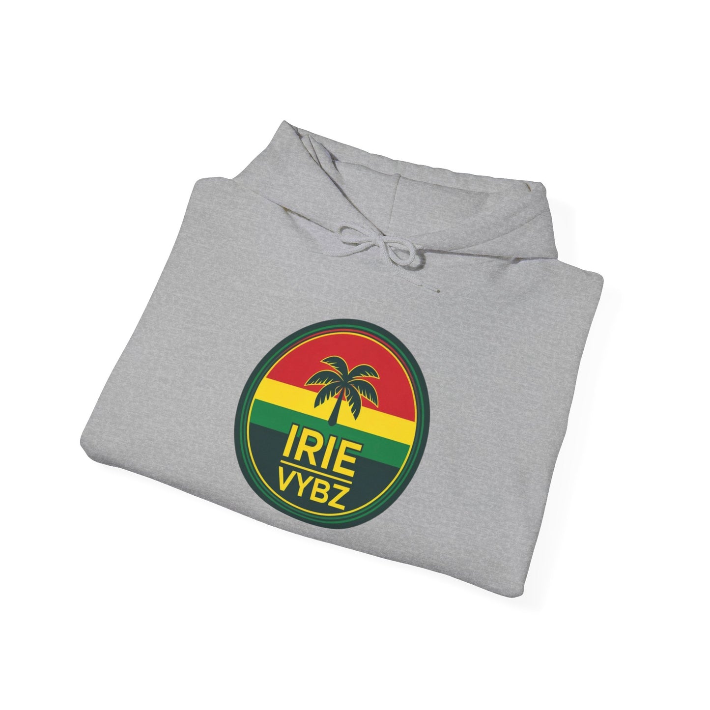 Irie Vybz Unisex Hooded Sweatshirt, Casual Streetwear, Reggae Vibes, Cozy Pullover, Gift for Music Lovers