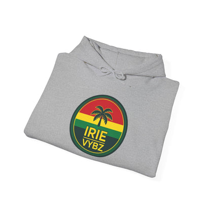 Irie Vybz Unisex Hooded Sweatshirt, Casual Streetwear, Reggae Vibes, Cozy Pullover, Gift for Music Lovers - The Island Rhythm
