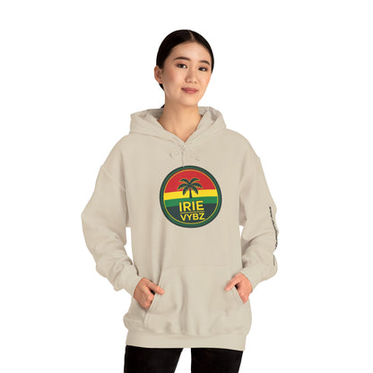 Irie Vybz Unisex Hooded Sweatshirt, Casual Streetwear, Reggae Vibes, Cozy Pullover, Gift for Music Lovers - The Island Rhythm