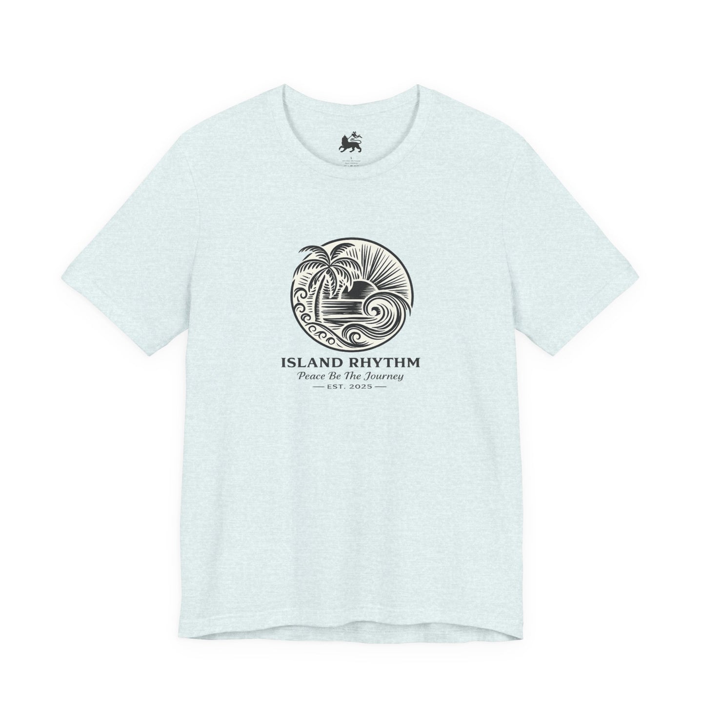 Island Rhythm Island Rhythm T Shirt Palm Tree Wave Graphic Tee – Vintage Reggae Style | Streetwear