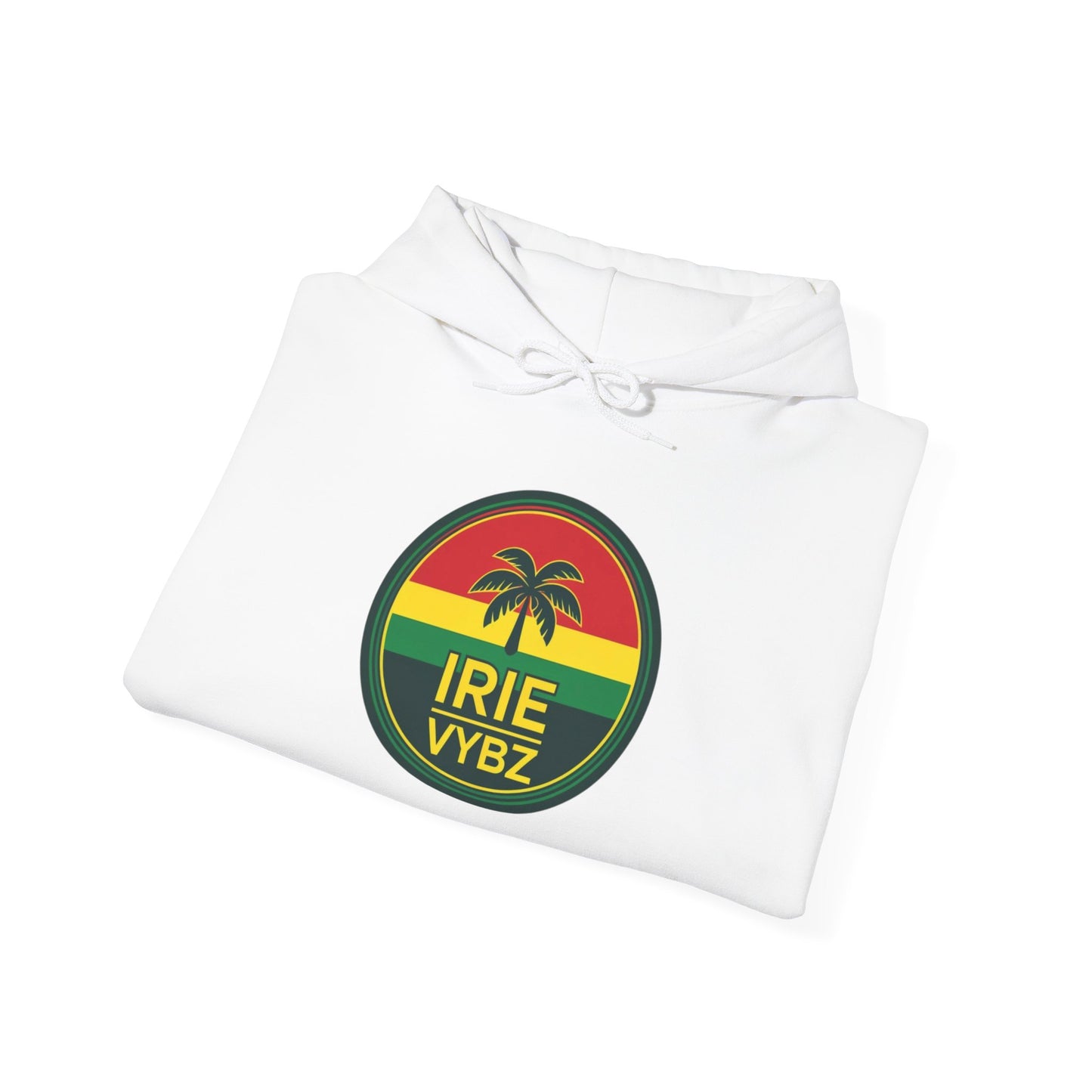 Irie Vybz Unisex Hooded Sweatshirt, Casual Streetwear, Reggae Vibes, Cozy Pullover, Gift for Music Lovers