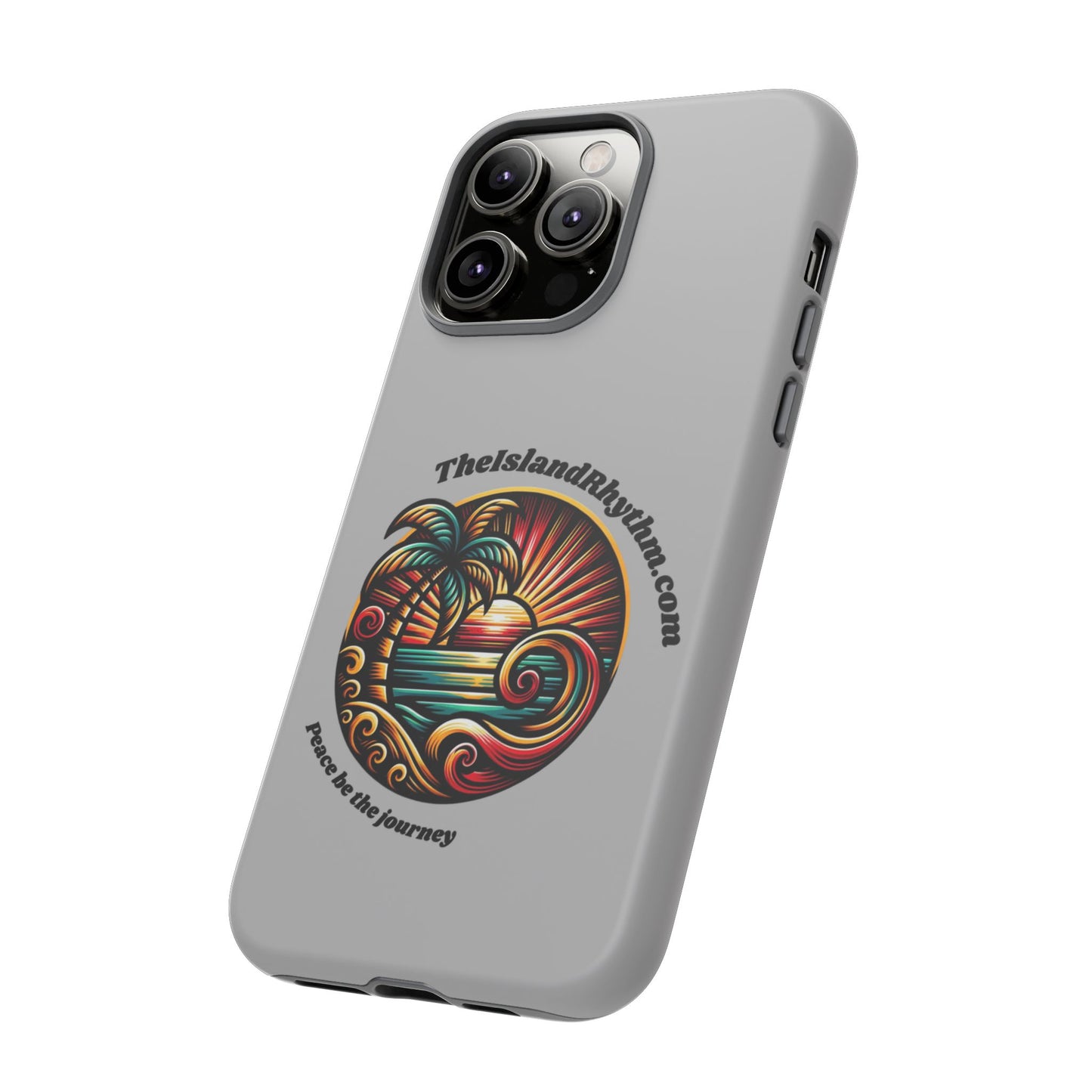 Tough Phone Case - Coastal Vibes with Inspirational Quote "Peace be the journey"