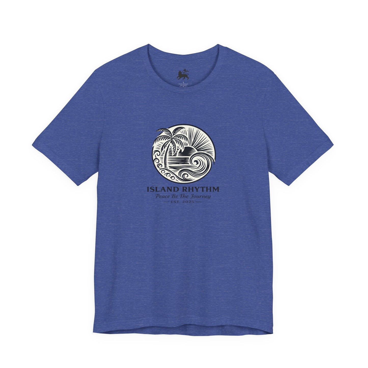 Island Rhythm Island Rhythm T Shirt Palm Tree Wave Graphic Tee – Vintage Reggae Style | Streetwear