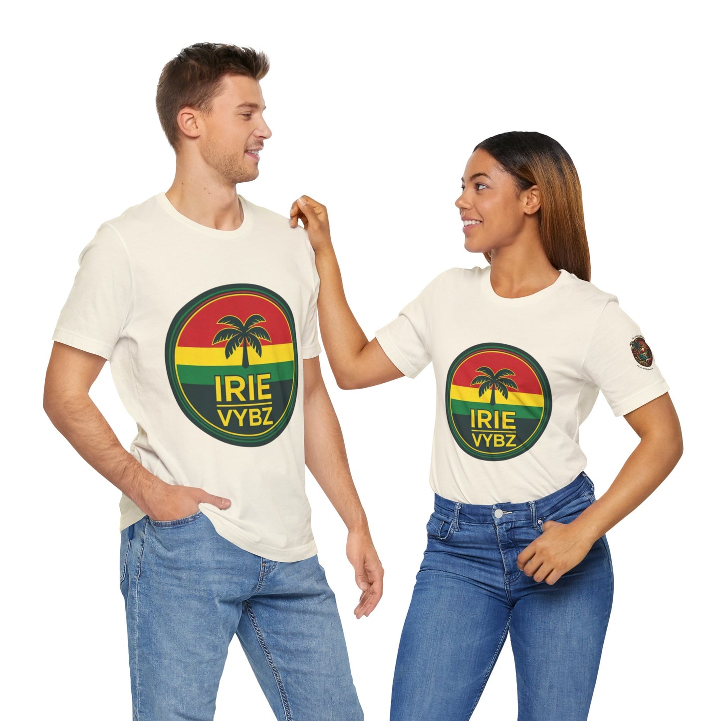 Irie Vybz Unisex Tee, Rasta Spirit Shirt, Beach Vibe Top, Reggae Music Gift, Summer Essentials, Casual Wear, Festival Apparel