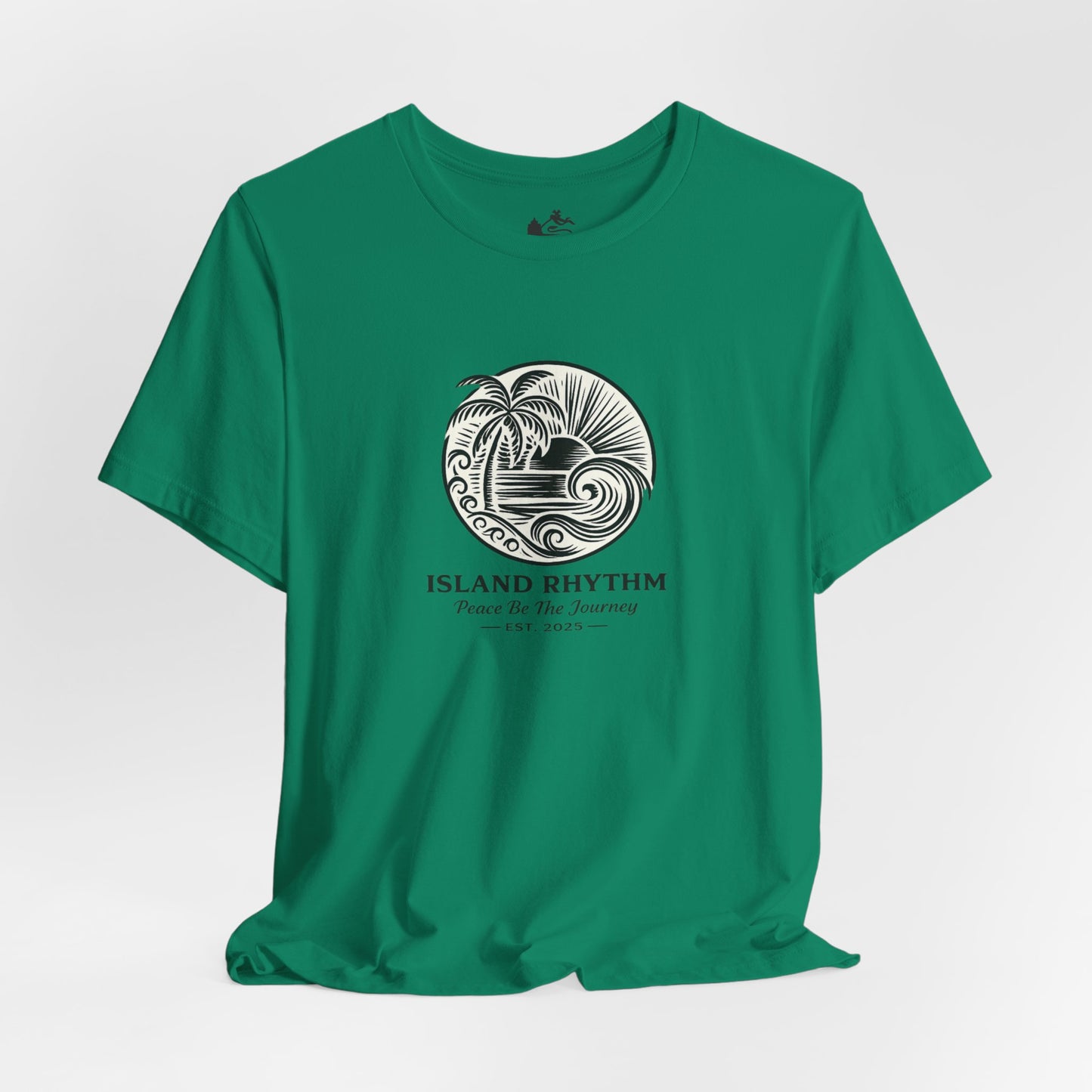 Island Rhythm Island Rhythm T Shirt Palm Tree Wave Graphic Tee – Vintage Reggae Style | Streetwear