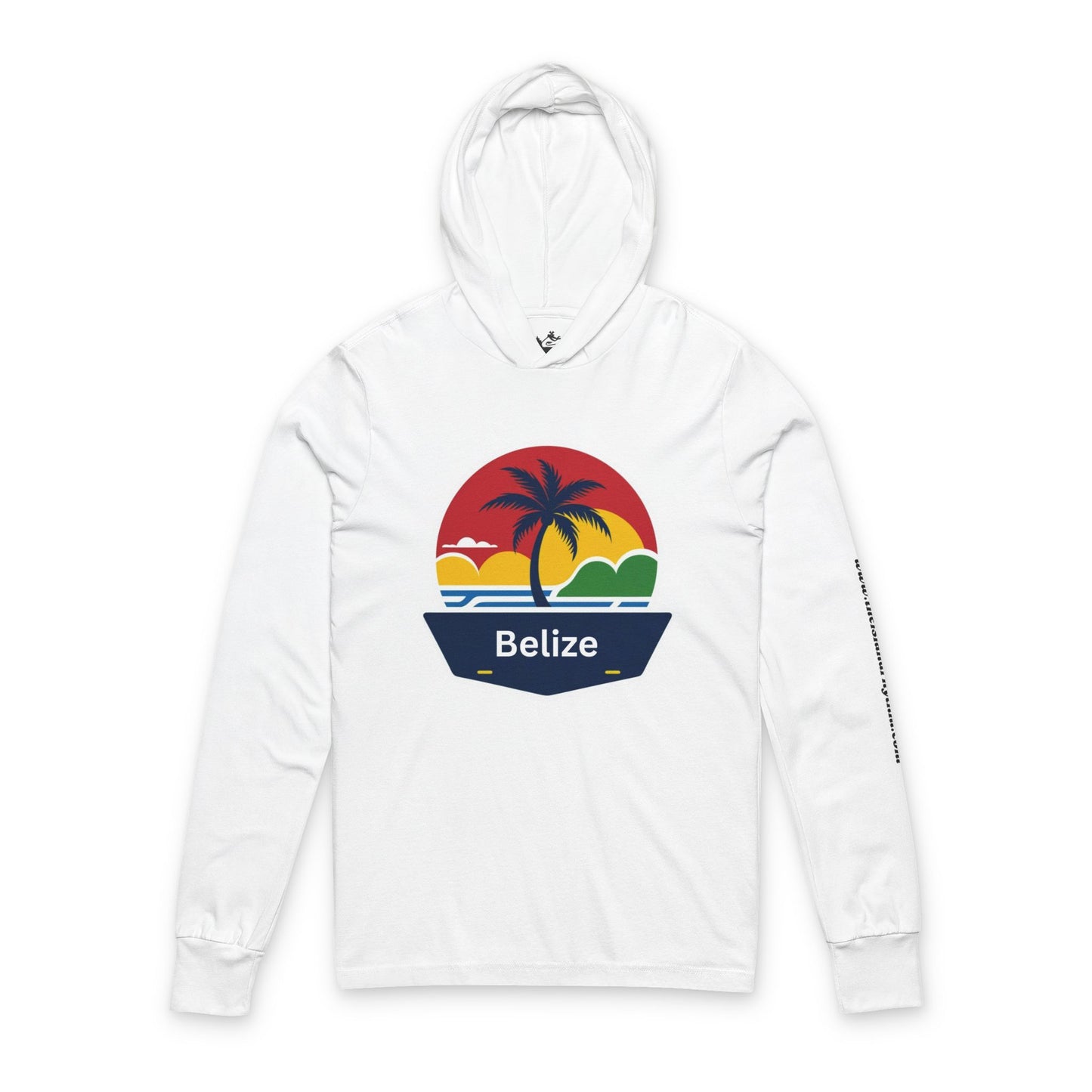 Hooded Long Sleeve Tee - You bettah Belize it