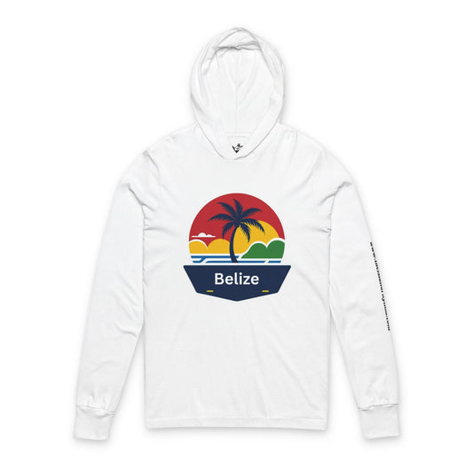 Hooded Long Sleeve Tee - You bettah Belize it