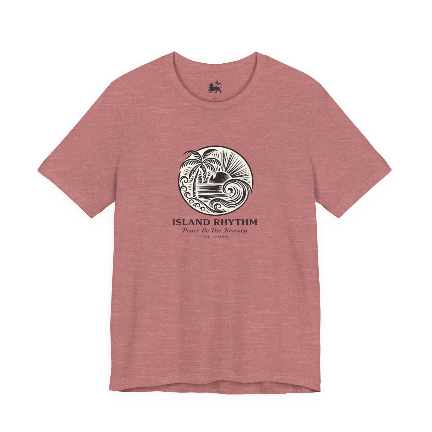 Island Rhythm Island Rhythm T Shirt Palm Tree Wave Graphic Tee – Vintage Reggae Style | Streetwear