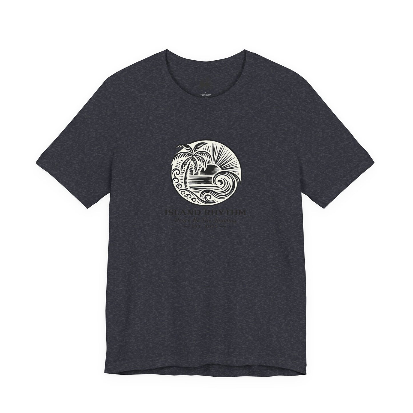 Island Rhythm Island Rhythm T Shirt Palm Tree Wave Graphic Tee – Vintage Reggae Style | Streetwear
