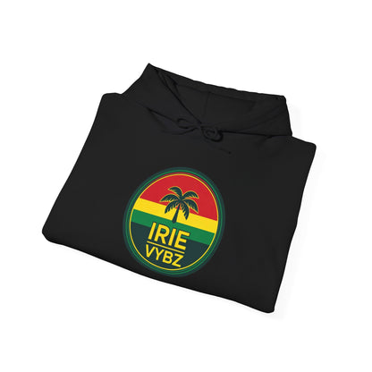 Irie Vybz Unisex Hooded Sweatshirt, Casual Streetwear, Reggae Vibes, Cozy Pullover, Gift for Music Lovers - The Island Rhythm