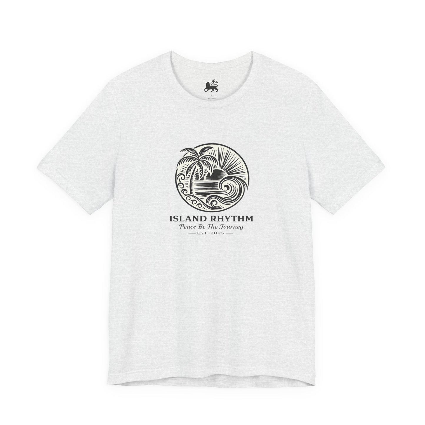 Island Rhythm Island Rhythm T Shirt Palm Tree Wave Graphic Tee – Vintage Reggae Style | Streetwear