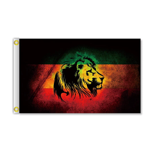 Rastafarian King Lion Rasta Life Reggae Colors Flags 90X150Cm